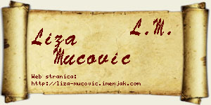 Liza Mucović vizit kartica